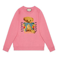 (WMNS) Gucci Animal Print Round Neck Long Sleeve Sweater For Pink 489677-X9N17-5681