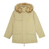 New Balance Fur Collar Warm Windproof Jacket 'Beige' AMJ23371-KH