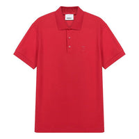 Men's Burberry FW20 Cotton Short Sleeve Polo Shirt Red 80143171