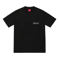 Supreme SS19 Mesh Stripe Pocket Black Tee SUP-SS19-637