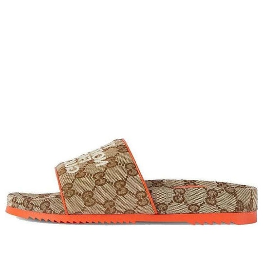 (WMNS) Gucci Slide x The North Face 'Beige Orange Monogram' 679947-2HKM0-9770