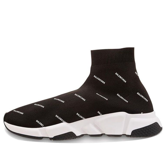 Balenciaga Speed Trainer Mid 'Allover Logo - Black' 597551W17121015