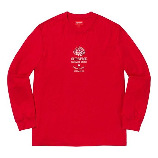 Supreme FW19 Week 7 Marrakech LS Top Logo Tee SUP-FW19-673