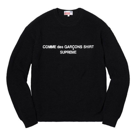 Supreme FW18 X Comme des Garcons Sweater 'Black' SUP-FW18-403