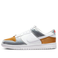 (WMNS) Nike Dunk Low SE 'Silver Gold Metallic' DH4403-700