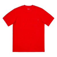 Supreme FW18 S/S Pocket Tee Red Short Sleeve Unisex SUP-FW18-077