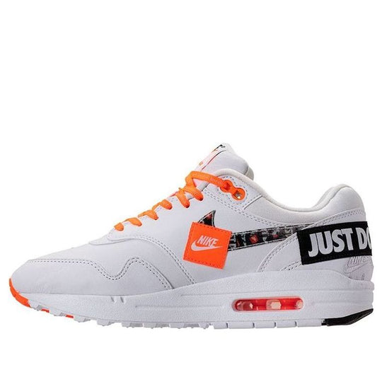 (WMNS) Nike Air Max 1 LX 'Just Do It White Orange' 917691-100