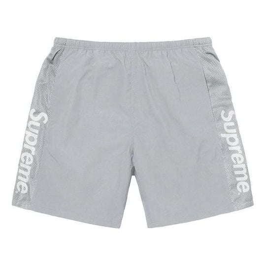 Supreme SS20 Week 18 Mesh Panel Water Short 'Light Gray Orange Black' SUP-SS20-746