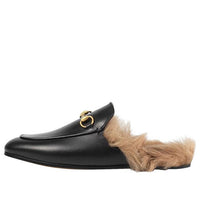 (WMNS) Gucci Princetown Series Flat Slipper Black 397749-DKHH0-1063