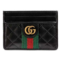 Gucci GG Logo Cowhide Card Package Black/Red/Green 536454-0YKBT-1060