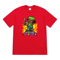 Supreme SS19 Molotov Kids Tee Red Little Boy Short Sleeve Unisex SUP-SS19-718