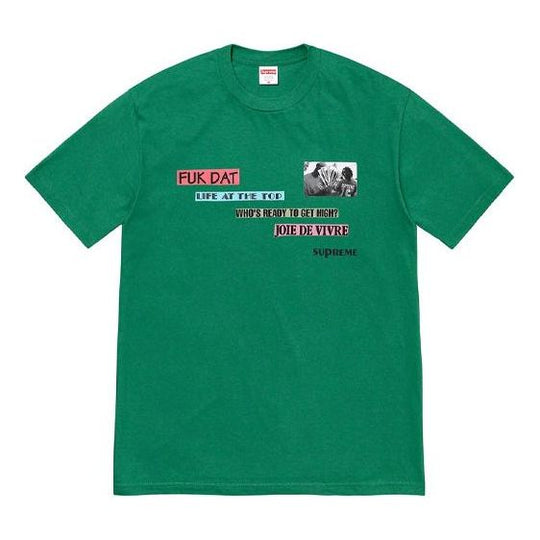 Supreme FW22 Week 1 Joie De Vivre Tee T SUP-FW22-007-GRN