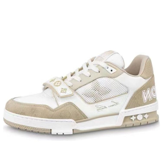 LOUIS VUITTON LV Trainer 'White Beige Velcro' 1A9ZC2