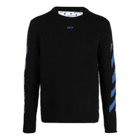 Off-White SS21 Arrows Stripe Knit Version Black OMHE023S21KNI0011045