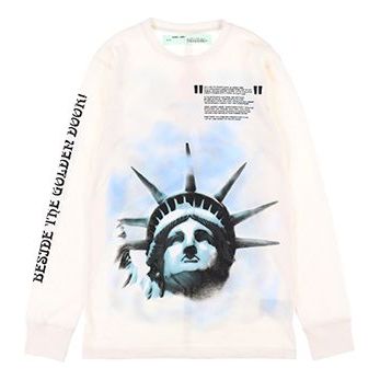 Off-White C O VIRGIL ABLOH Statue of Liberty Sweater 'Black White Blue' OMBA025E181920150299