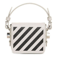 Off-White Stripe Mini Shoulder Messenger Bag White OWNA087S20LEA0010310