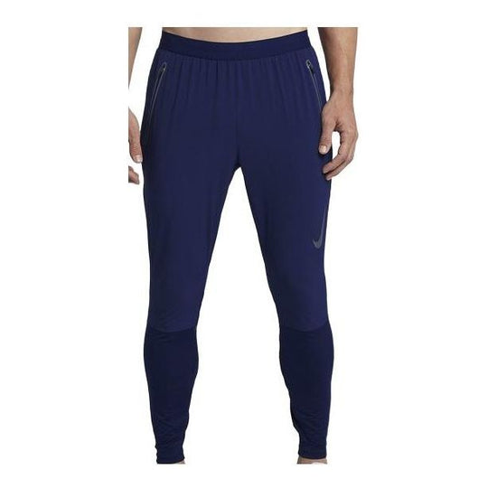 Men's Nike Living Series Solid Color Logo Printing Breathable Training Tight Sports Pants/Trousers/Joggers Dark Blue 928584-478