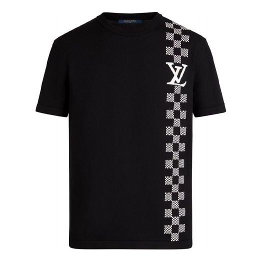 LOUIS VUITTON LV SS21 Racing Checked Short Sleeve For Men Black 1A8P9V