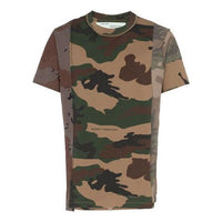 Off-White Camouflage Reconstructured Camo Short Sleeve OMAA056F181850429901