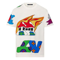 LOUIS VUITTON LV SS21 Cartoon Logo Print For Men White 1A8PUV