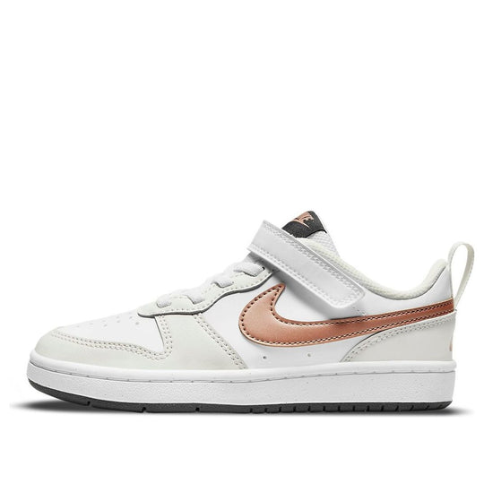 (PS) Nike Court Borough Low 2 'White Metallic Red Bronze' BQ5451-116
