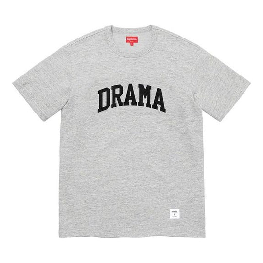 Supreme FW19 Week 5 Drama S/S Top Alphabet Short Sleeve Unisex Gray SUP-FW19-564