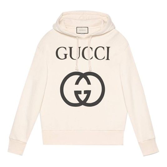 Gucci Hooded sweatshirt with Interlocking G 'off-white' 475374-X3Q25-9524