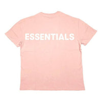 Fear of God Essentials Reflective Alphabet Logo Printing Short Sleeve Unisex Pink FOG-FW19-56