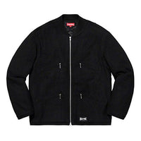 Supreme SS19 Zip Car Jacket Black Zipper Unisex SUP-SS19-354