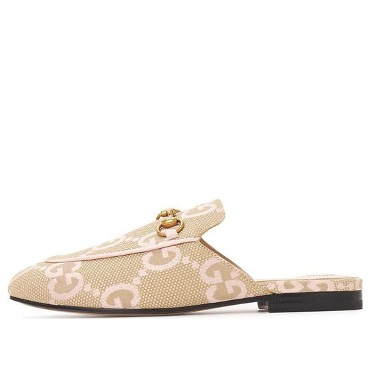 (WMNS) Gucci Jumbo GG Princetown Slipper 'Beige Light Pink' 475094-FABB1-8869