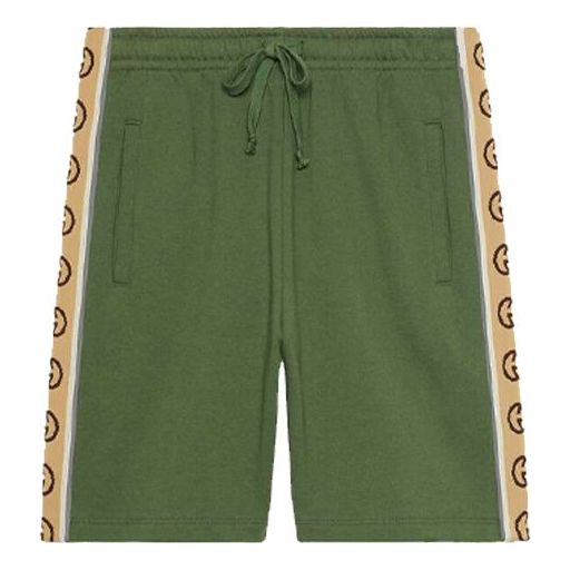 Gucci Knitted Cotton Shorts For Men Green 630715-XJBUW-3806