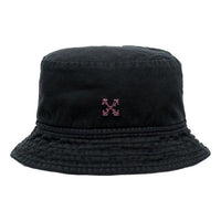 Off-White Pink Arrow Fisherman's hat Black OMLA010S204000241028