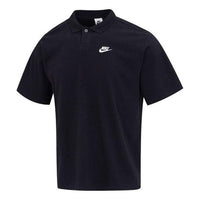 Nike Club Lapel T-Shirt 'Black' DX0618-010