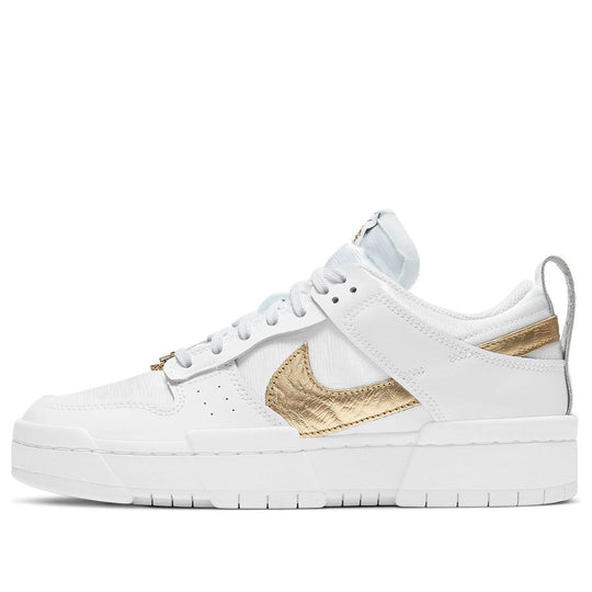 (WMNS) Nike Dunk Low Disrupt 'White Metallic Gold' DD9676-100