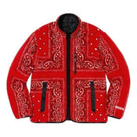 Supreme Reversible Bandana Fleece Jacket 'Red' SUP-FW19-342