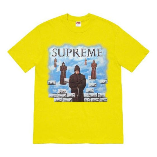 Supreme FW19 Week 1 Levitation Tee Printing Short Sleeve Unisex Yellow SUP-FW19-072