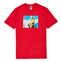 Supreme FW18 x The North Face Photo Tee Red Crossover Printing Short Sleeve Unisex SUP-FW18-1023