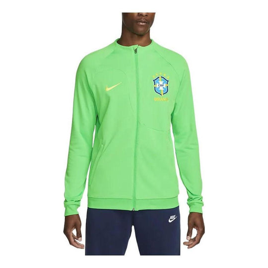 Nike Brazil Academy Pro Knit Soccer Jacket 'Green' DH4741-330