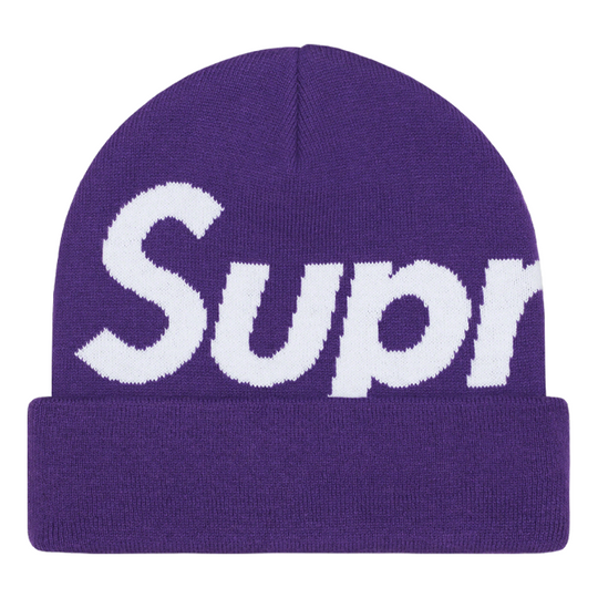 Supreme Big Logo Beanie 'Dark Purple' SUP-FW23-2440