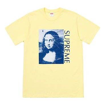 Supreme SS18 Mona Lisa Pale Yellow Tee SUP-SS18-446