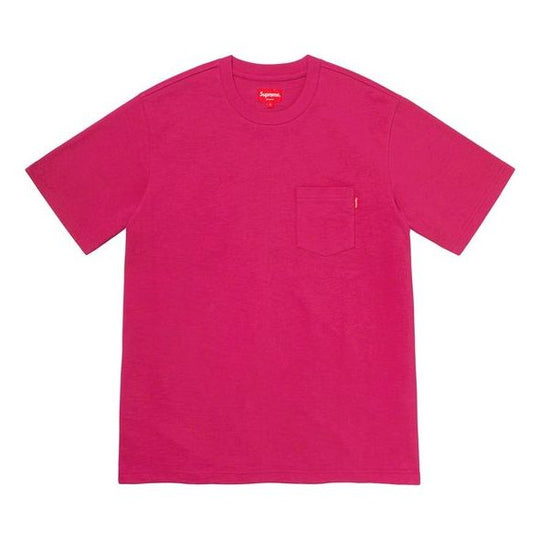Supreme SS20 Week 1 S/S Pocket Tee Basic Short Sleeve Unisex Purple Red SUP-SS20-132
