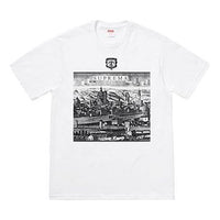 Supreme SS18 Fiorenza Tee White Short Sleeve Unisex 'Black White' SUP-SS18-0097