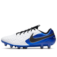 Nike Tiempo Legend 8 Elite AG-Pro Low-Top Soccer Shoes White/Blue BQ2696-104