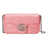 (WMNS) Gucci Marmont Series LeatherBag MIni-Size Pink 476433-DTDCP-5815