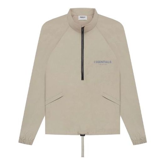 Fear of God Essentials SS21 Half Zip Track Jacket Moss FOG-SS21-642