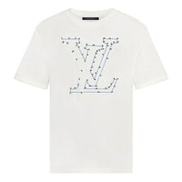 LOUIS VUITTON LV Stitch-Print Embroideredd For Men White 1A7X53