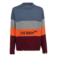 Off-White Multi-color Stripe Sweater Men Multi-color OMHE016F19E370281910