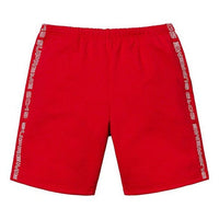 Supreme SS19 Topline Sweatshort Side Embroidered Logo Shorts Unisex Red SUP-SS19-10329