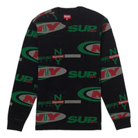 Supreme FW18 NY Waffle Thermal Black Round Neck Unisex SUP-FW18-912