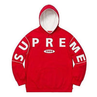 Supreme FW19 Week 1 Spread Logo Hooded Sweatshirt 'Red' SUP-FW19-043